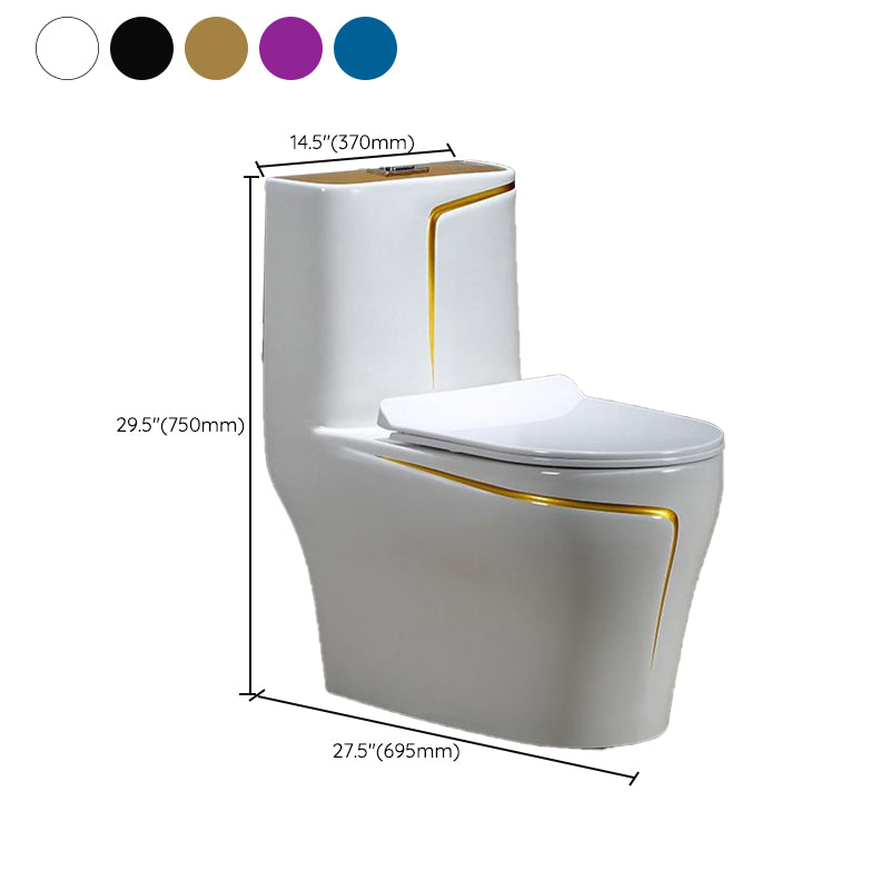 Traditional Siphon Jet Flush Toilet One Piece Urine Toilet for Bathroom Clearhalo 'Bathroom Remodel & Bathroom Fixtures' 'Home Improvement' 'home_improvement' 'home_improvement_toilets' 'Toilets & Bidets' 'Toilets' 7266612