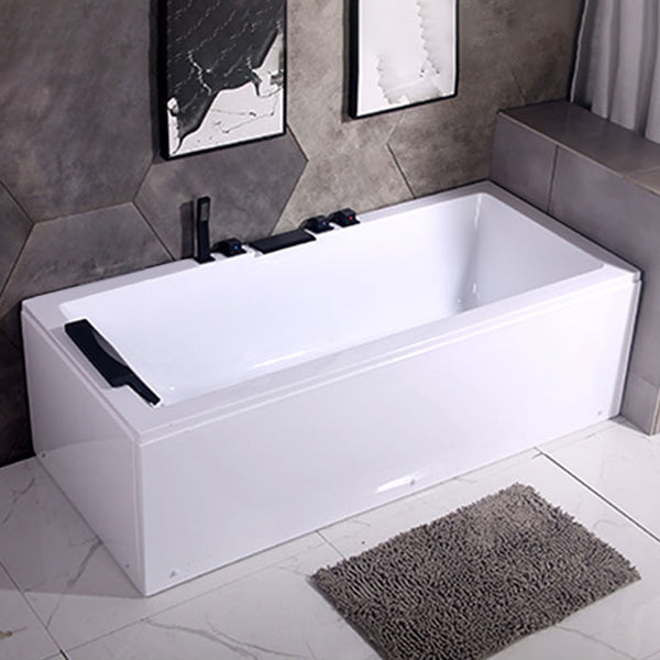 Freestanding Antique Finish Soaking Bath Rectangular Modern Bath Tub Clearhalo 'Bathroom Remodel & Bathroom Fixtures' 'Bathtubs' 'Home Improvement' 'home_improvement' 'home_improvement_bathtubs' 'Showers & Bathtubs' 7266690