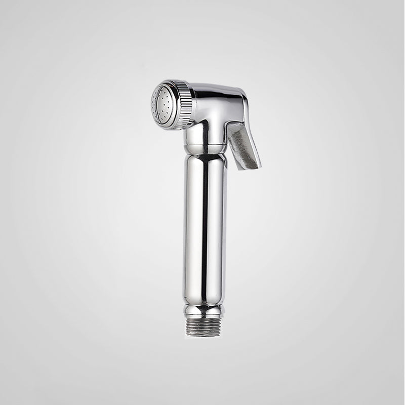 Traditional Style Shower Head in Brass Single Spray Wall-Mount Showerhead Chrome Handheld Shower Clearhalo 'Bathroom Remodel & Bathroom Fixtures' 'Home Improvement' 'home_improvement' 'home_improvement_shower_heads' 'Shower Heads' 'shower_heads' 'Showers & Bathtubs Plumbing' 'Showers & Bathtubs' 7268684