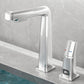 Modern Centerset Faucet Solid Color Single Hole Vessel Sink Bathroom Faucet Silver Clearhalo 'Bathroom Remodel & Bathroom Fixtures' 'Bathroom Sink Faucets' 'Bathroom Sinks & Faucet Components' 'bathroom_sink_faucets' 'Home Improvement' 'home_improvement' 'home_improvement_bathroom_sink_faucets' 7268731