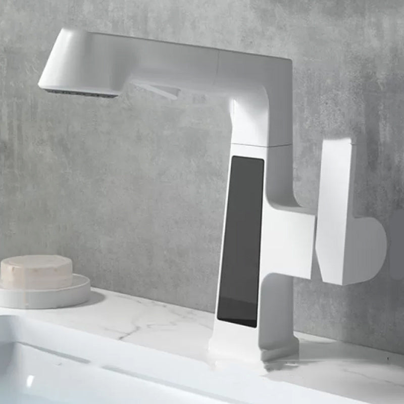 Classic Centerset Faucet Single Handle Solid Color Centerset Bathroom Sink Faucet Blanco Moderno Clearhalo 'bathroom_sink_faucets' 'Conjunta de Baño y Conjunta de Grifo' 'Coronamiento de Baño y Dispositivo de Baño' 'Grifo del lavabo del baño' 'Hogar' 'home_improvement' 'home_improvement_bathroom_sink_faucets' 'Mejoras para el hogar' 7268749
