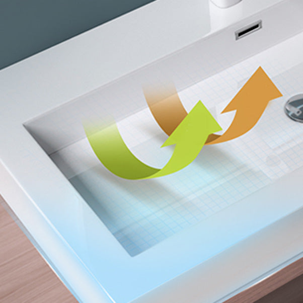 Modern Bathroom Sink Man Made Rock Rectangular Vessel Bathroom Sink with Pop-Up Drain Clearhalo 'Bathroom Remodel & Bathroom Fixtures' 'Bathroom Sinks & Faucet Components' 'Bathroom Sinks' 'bathroom_sink' 'Home Improvement' 'home_improvement' 'home_improvement_bathroom_sink' 7268849