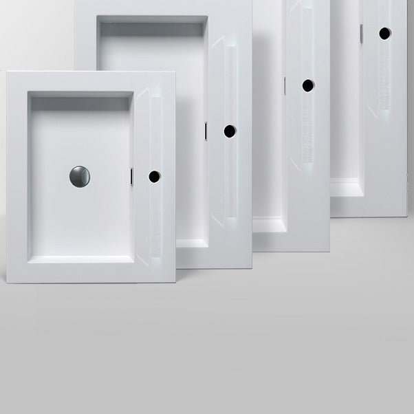 Modern Bathroom Sink Man Made Rock Rectangular Vessel Bathroom Sink with Pop-Up Drain Clearhalo 'Bathroom Remodel & Bathroom Fixtures' 'Bathroom Sinks & Faucet Components' 'Bathroom Sinks' 'bathroom_sink' 'Home Improvement' 'home_improvement' 'home_improvement_bathroom_sink' 7268852