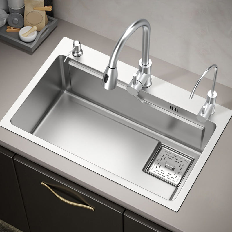 Stainless Steel Kitchen Sink Single Bowl Kitchen Sink With Faucet stainless-steel-kitchen-sink-single-bowl-kitchen-sink-with-faucet