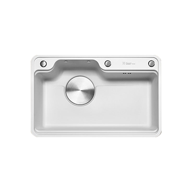 Stainless Steel Kitchen Sink Rectangular 1-Bowl Kitchen Sink with Cutting-Board Clearhalo 'Home Improvement' 'home_improvement' 'home_improvement_kitchen_sinks' 'Kitchen Remodel & Kitchen Fixtures' 'Kitchen Sinks & Faucet Components' 'Kitchen Sinks' 'kitchen_sinks' 7268913