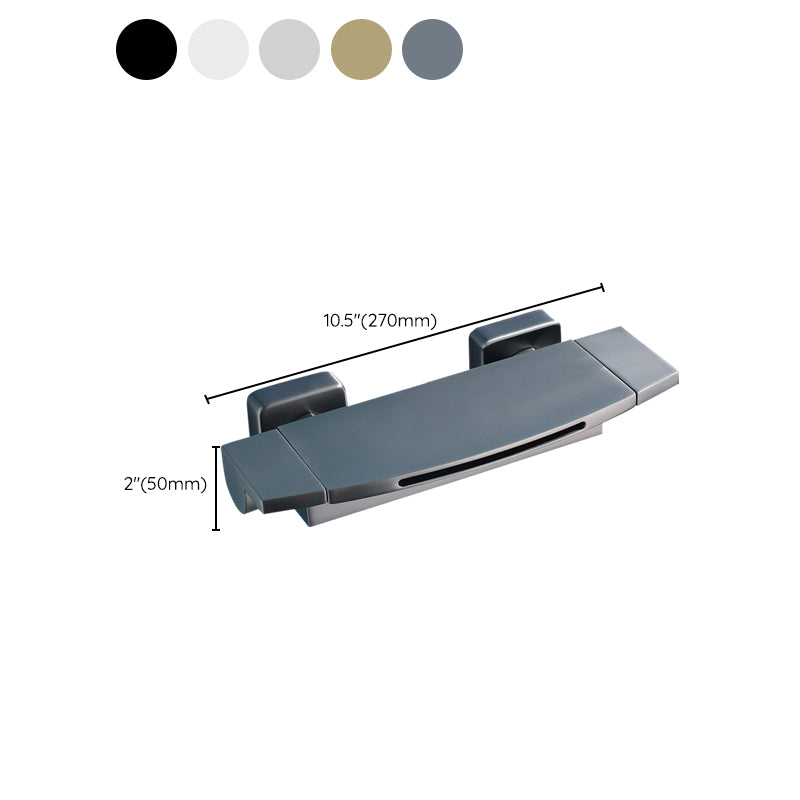 Modern Tub Faucet Trim Copper with Handheld Shower Wall Mount Bath Filler Clearhalo 'Bathroom Remodel & Bathroom Fixtures' 'Bathtub Faucets' 'bathtub_faucets' 'Home Improvement' 'home_improvement' 'home_improvement_bathtub_faucets' 7268977