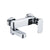 Modern Wall Mounted Bath Faucet Trim Metal Single Handle Tub Faucet Trim Chrome Single Faucet Risers Not Included Clearhalo 'Bathroom Remodel & Bathroom Fixtures' 'Bathtub Faucets' 'bathtub_faucets' 'Home Improvement' 'home_improvement' 'home_improvement_bathtub_faucets' 7268994