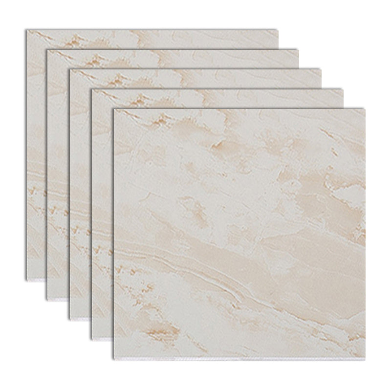 Ceramic Floor Tile Straight Edge Square Waterproof Matte Floor Tile Off-White 12"L x 12"W Clearhalo 'Floor Tiles & Wall Tiles' 'floor_tiles_wall_tiles' 'Flooring 'Home Improvement' 'home_improvement' 'home_improvement_floor_tiles_wall_tiles' Walls and Ceiling' 7269071
