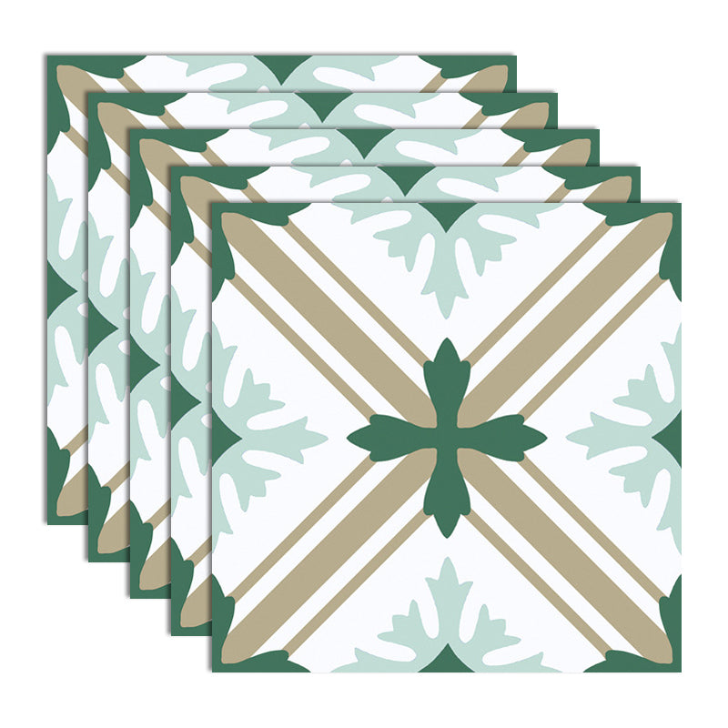 Modern Style Waterproof Wall Tile Printing Straight Edge Square Wall Tile Mint Green White Clearhalo 'Floor Tiles & Wall Tiles' 'floor_tiles_wall_tiles' 'Flooring 'Home Improvement' 'home_improvement' 'home_improvement_floor_tiles_wall_tiles' Walls and Ceiling' 7269102