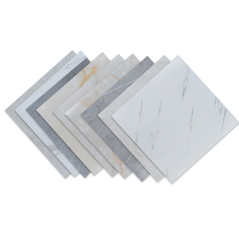 Modern Vinyl Tile Plastic Peel and Stick Marble Look Fade Resistant Tile Flooring Clearhalo 'Flooring 'Home Improvement' 'home_improvement' 'home_improvement_vinyl_flooring' 'Vinyl Flooring' 'vinyl_flooring' Walls and Ceiling' 7269133