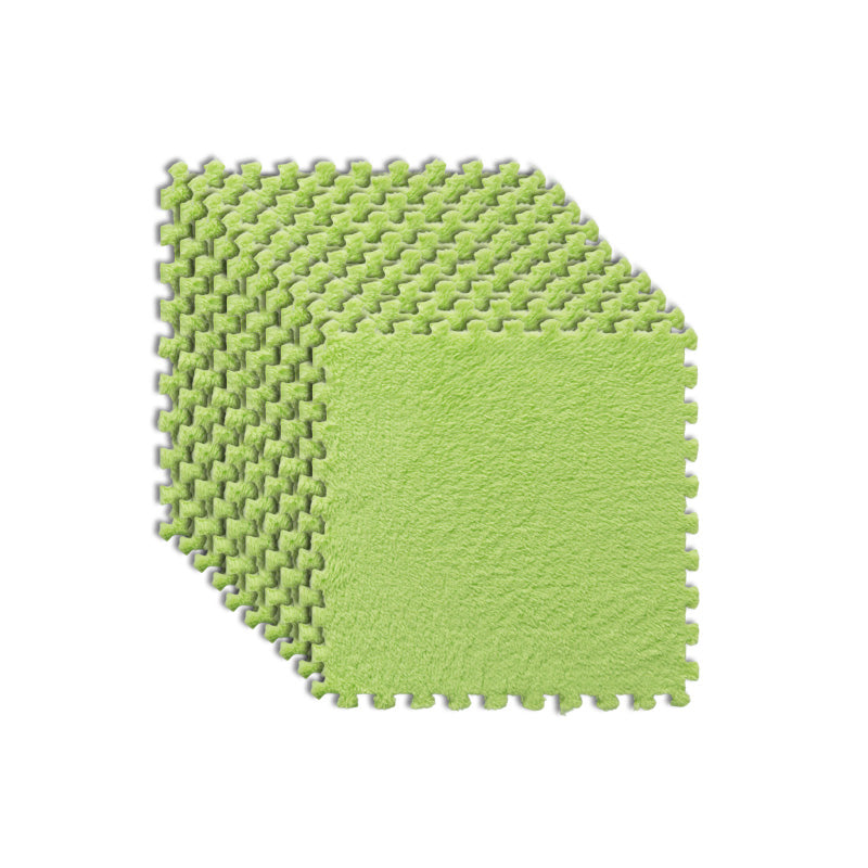 Modern Carpet Tiles Interlocking Square Color Block Carpet Tiles Light Green Clearhalo 'Carpet Tiles & Carpet Squares' 'carpet_tiles_carpet_squares' 'Flooring 'Home Improvement' 'home_improvement' 'home_improvement_carpet_tiles_carpet_squares' Walls and Ceiling' 7269165