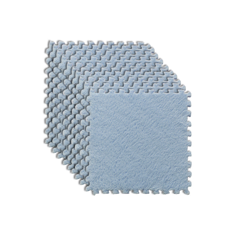 Modern Carpet Tiles Interlocking Square Color Block Carpet Tiles Light Blue Clearhalo 'Carpet Tiles & Carpet Squares' 'carpet_tiles_carpet_squares' 'Flooring 'Home Improvement' 'home_improvement' 'home_improvement_carpet_tiles_carpet_squares' Walls and Ceiling' 7269166