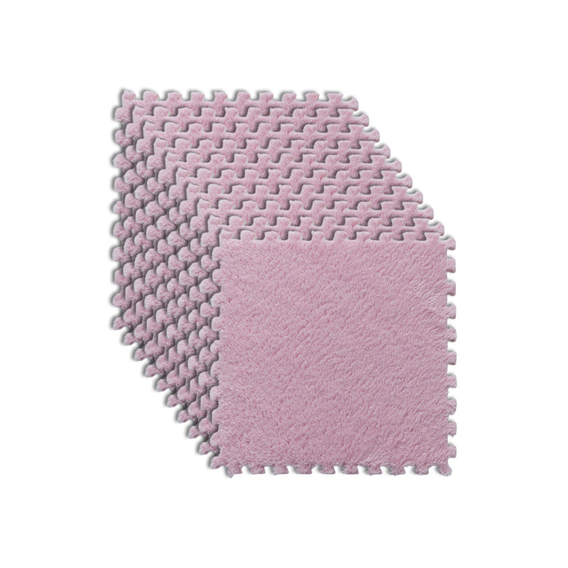 Modern Carpet Tiles Interlocking Square Color Block Carpet Tiles Pink Clearhalo 'Carpet Tiles & Carpet Squares' 'carpet_tiles_carpet_squares' 'Flooring 'Home Improvement' 'home_improvement' 'home_improvement_carpet_tiles_carpet_squares' Walls and Ceiling' 7269175