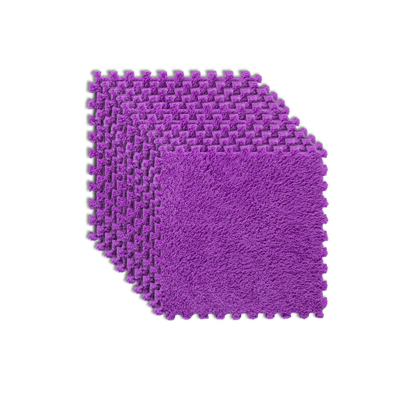 Modern Carpet Tiles Interlocking Square Color Block Carpet Tiles Purple Clearhalo 'Carpet Tiles & Carpet Squares' 'carpet_tiles_carpet_squares' 'Flooring 'Home Improvement' 'home_improvement' 'home_improvement_carpet_tiles_carpet_squares' Walls and Ceiling' 7269177