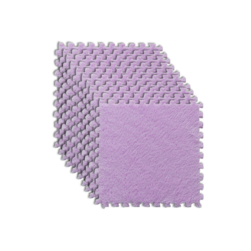 Modern Carpet Tiles Interlocking Square Color Block Carpet Tiles Light Purple Clearhalo 'Carpet Tiles & Carpet Squares' 'carpet_tiles_carpet_squares' 'Flooring 'Home Improvement' 'home_improvement' 'home_improvement_carpet_tiles_carpet_squares' Walls and Ceiling' 7269178