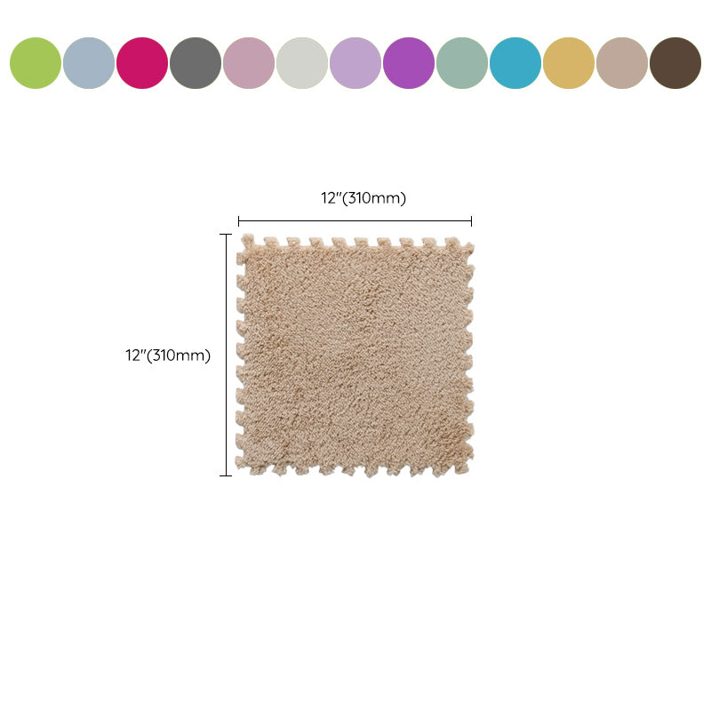 Modern Carpet Tiles Interlocking Square Color Block Carpet Tiles Clearhalo 'Carpet Tiles & Carpet Squares' 'carpet_tiles_carpet_squares' 'Flooring 'Home Improvement' 'home_improvement' 'home_improvement_carpet_tiles_carpet_squares' Walls and Ceiling' 7269185