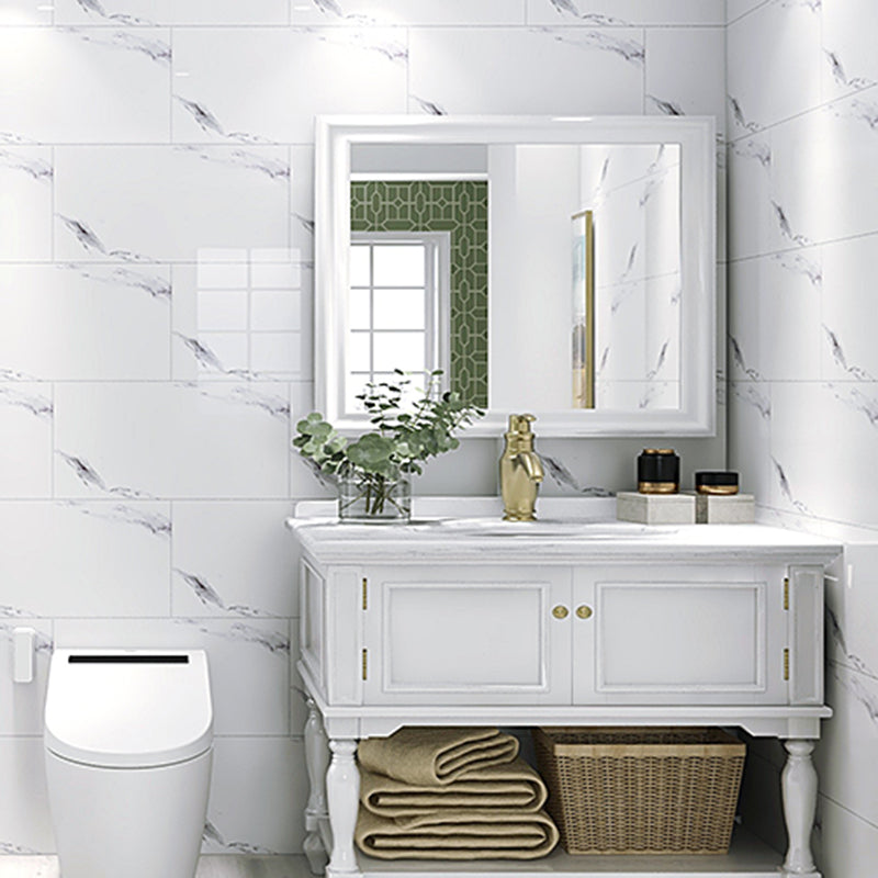 PVC Rectangular 3 Pack 12" X 23" Peel & Stick Mosaic Tile Kitchen and Bathroom Backsplash Cream Clearhalo 'Flooring 'Home Improvement' 'home_improvement' 'home_improvement_peel_stick_blacksplash' 'Peel & Stick Backsplash Tile' 'peel_stick_blacksplash' 'Walls & Ceilings' Walls and Ceiling' 7269214