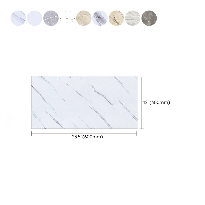 PVC Rectangular 3 Pack 12" X 23" Peel & Stick Mosaic Tile Kitchen and Bathroom Backsplash Clearhalo 'Flooring 'Home Improvement' 'home_improvement' 'home_improvement_peel_stick_blacksplash' 'Peel & Stick Backsplash Tile' 'peel_stick_blacksplash' 'Walls & Ceilings' Walls and Ceiling' 7269223