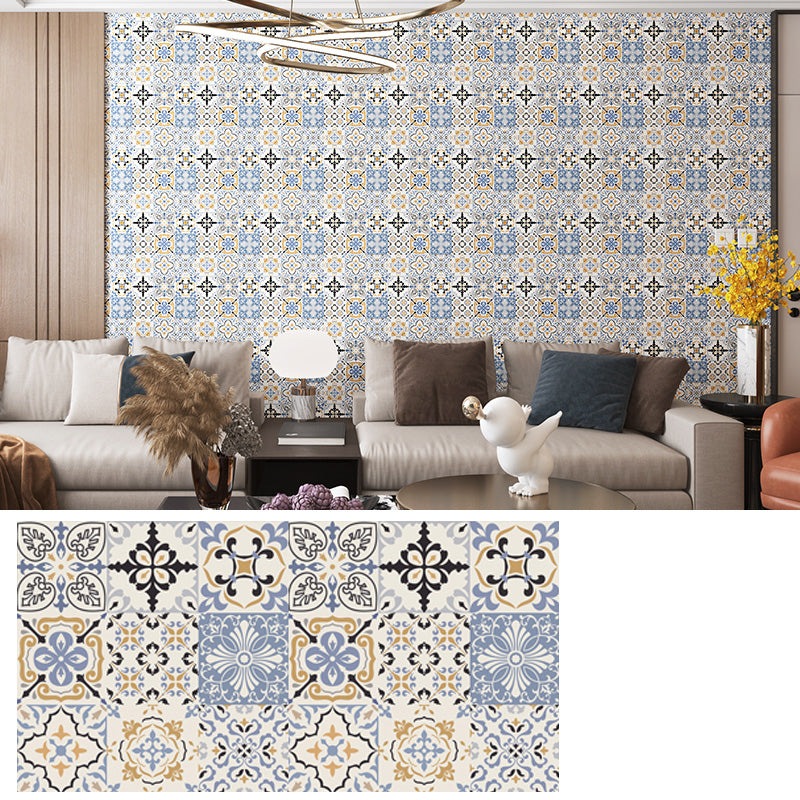 PVC Rectangular 12" X 23" 5-Pack Peel & Stick Mosaic Tile Kitchen and Bathroom Backsplash Blue Clearhalo 'Flooring 'Home Improvement' 'home_improvement' 'home_improvement_peel_stick_blacksplash' 'Peel & Stick Backsplash Tile' 'peel_stick_blacksplash' 'Walls & Ceilings' Walls and Ceiling' 7269230