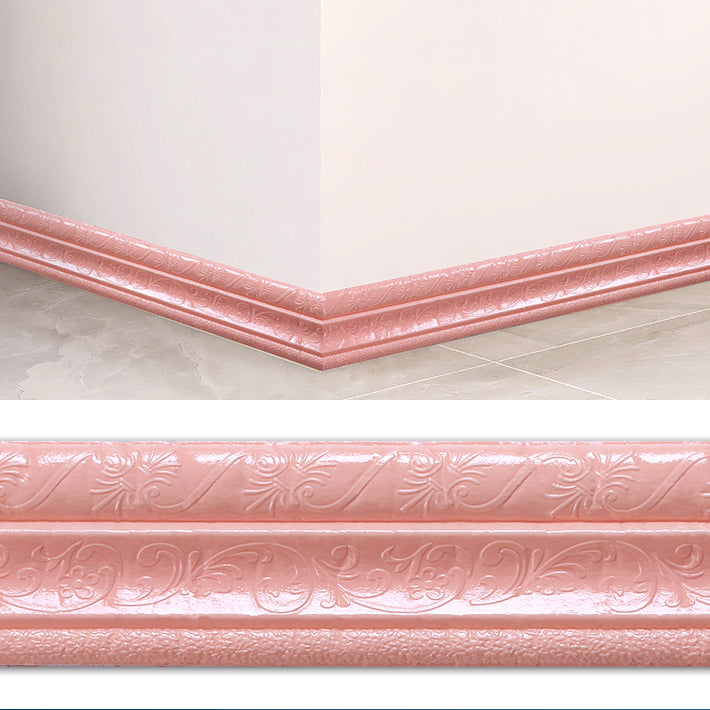 Tin Backsplash Panel Stain Resistant Waterproof Peel and Stick Plastic Siding Panel Pink Standard Payment 20-Piece Set Clearhalo 'Flooring 'Home Improvement' 'home_improvement' 'home_improvement_wall_paneling' 'Wall Paneling' 'wall_paneling' 'Walls & Ceilings' Walls and Ceiling' 7269306
