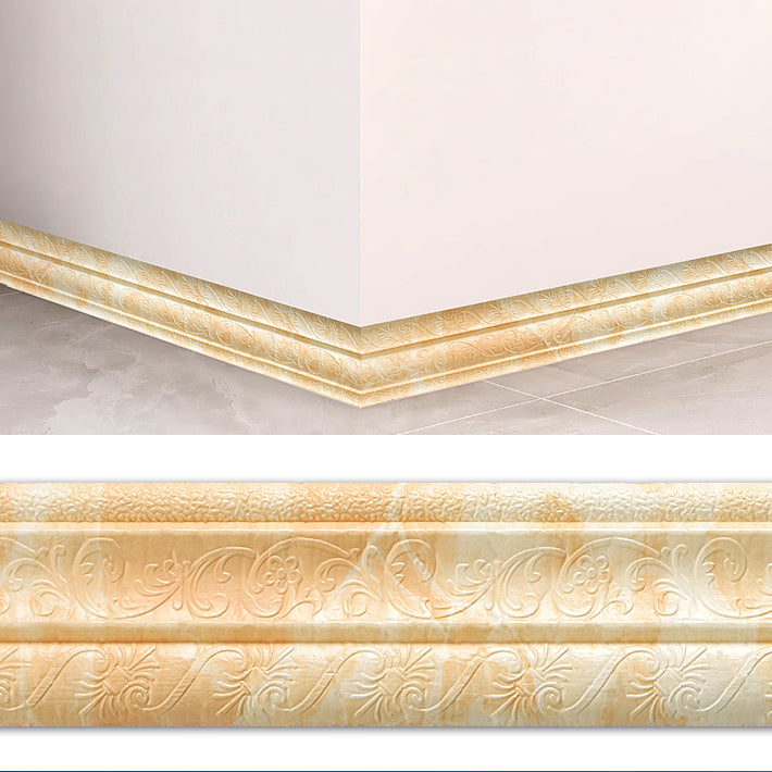 Tin Backsplash Panel Stain Resistant Waterproof Peel and Stick Plastic Siding Panel Yellow Standard Payment 20-Piece Set Clearhalo 'Flooring 'Home Improvement' 'home_improvement' 'home_improvement_wall_paneling' 'Wall Paneling' 'wall_paneling' 'Walls & Ceilings' Walls and Ceiling' 7269311