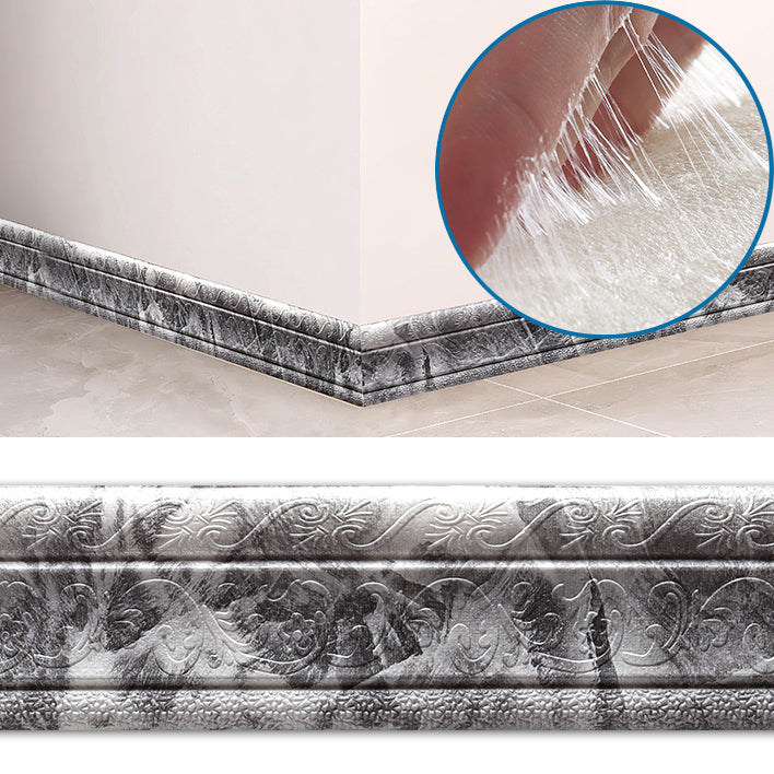 Tin Backsplash Panel Stain Resistant Waterproof Peel and Stick Plastic Siding Panel Marble Gray Upgrade Strong Glue 20-Piece Set Clearhalo 'Flooring 'Home Improvement' 'home_improvement' 'home_improvement_wall_paneling' 'Wall Paneling' 'wall_paneling' 'Walls & Ceilings' Walls and Ceiling' 7269319