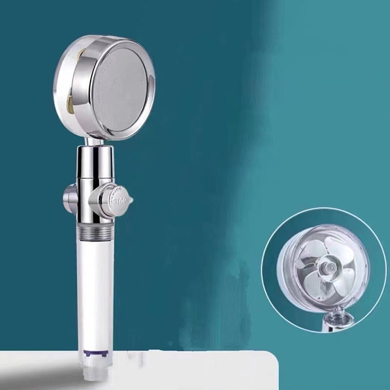 Adjustable Shower Head Modern Style Plastic Handheld Shower Head Silver Hand Shower None Clearhalo 'Bathroom Remodel & Bathroom Fixtures' 'Home Improvement' 'home_improvement' 'home_improvement_shower_heads' 'Shower Heads' 'shower_heads' 'Showers & Bathtubs Plumbing' 'Showers & Bathtubs' 7269344