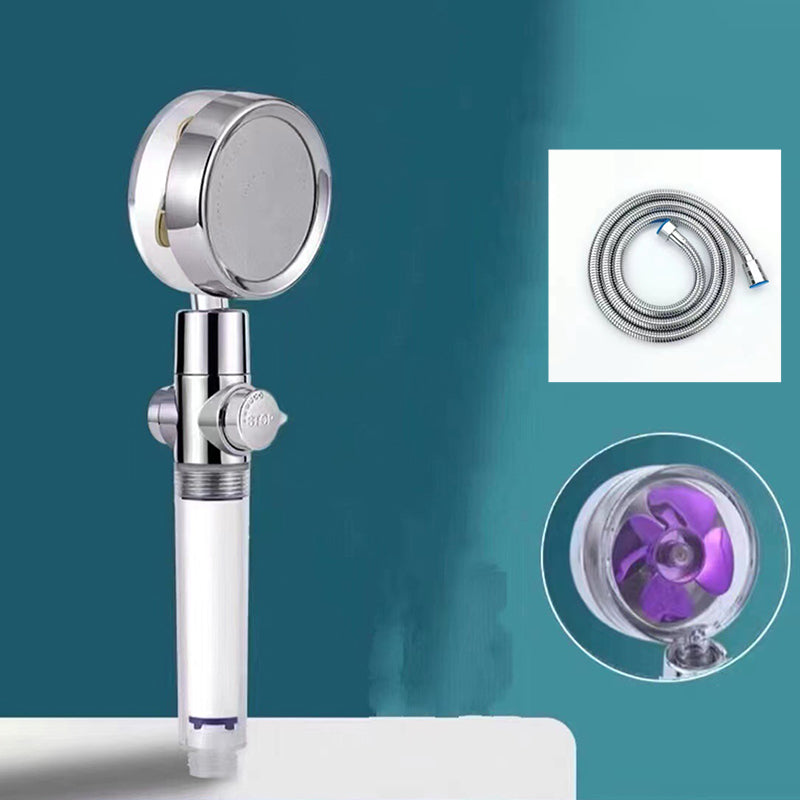 Adjustable Shower Head Modern Style Plastic Handheld Shower Head Purple Shower Head with Hose Clearhalo 'Bathroom Remodel & Bathroom Fixtures' 'Home Improvement' 'home_improvement' 'home_improvement_shower_heads' 'Shower Heads' 'shower_heads' 'Showers & Bathtubs Plumbing' 'Showers & Bathtubs' 7269361