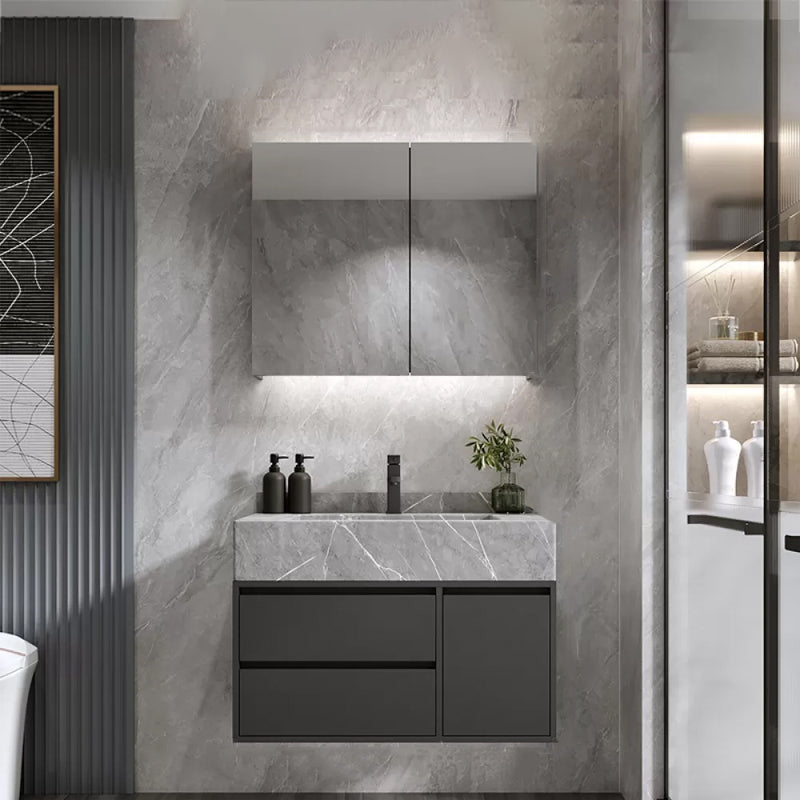 Modern Bathroom Sink Vanity Wall Mount Vanity Set with Mirror Vanity & Faucet & Mirror Cabinet https: res.litfad.com site img item 2023 01 26 7270485 1200x1200.jpg Clearhalo 'Bathroom Remodel & Bathroom Fixtures' 'Bathroom Vanities' 'bathroom_vanities' 'Home Improvement' 'home_improvement' 'home_improvement_bathroom_vanities' 7270485