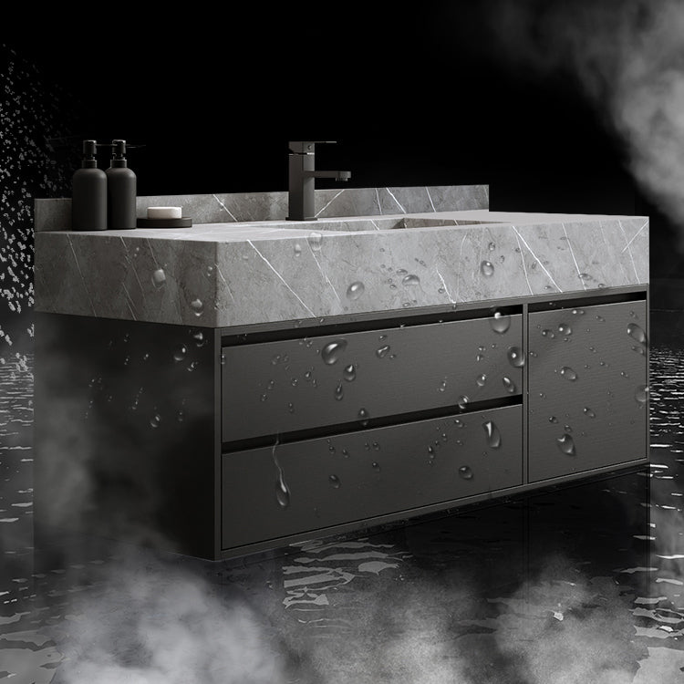 Modern Bathroom Sink Vanity Wall Mount Vanity Set with Mirror Clearhalo 'Bathroom Remodel & Bathroom Fixtures' 'Bathroom Vanities' 'bathroom_vanities' 'Home Improvement' 'home_improvement' 'home_improvement_bathroom_vanities' 7270486