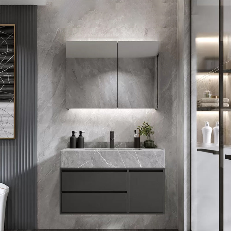 Modern Bathroom Sink Vanity Wall Mount Vanity Set with Mirror Vanity & Faucet & Mirror Cabinet https: res.litfad.com site img item 2023 01 29 7270487 1200x1200.jpg Clearhalo 'Bathroom Remodel & Bathroom Fixtures' 'Bathroom Vanities' 'bathroom_vanities' 'Home Improvement' 'home_improvement' 'home_improvement_bathroom_vanities' 7270487