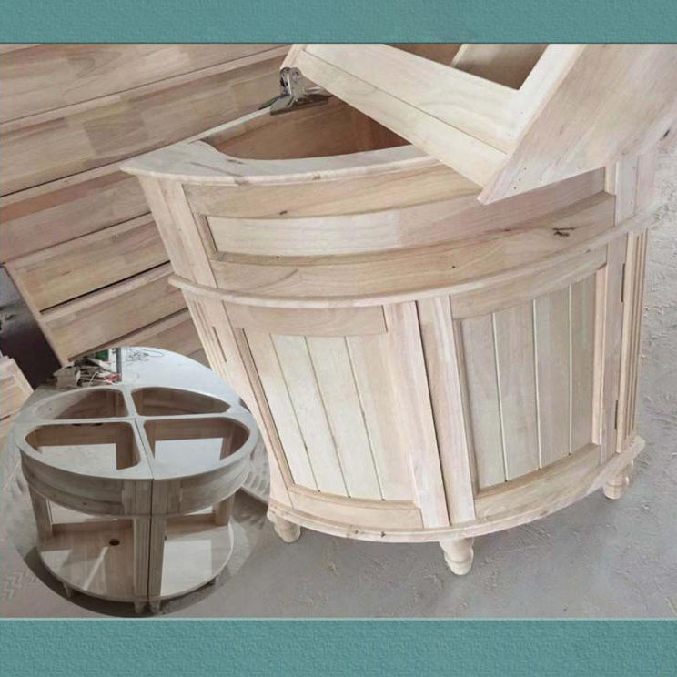 Modern Style Bathroom Sink Vanity Freestanding Vanity with Mirror Clearhalo 'Bathroom Remodel & Bathroom Fixtures' 'Bathroom Vanities' 'bathroom_vanities' 'Home Improvement' 'home_improvement' 'home_improvement_bathroom_vanities' 7270513