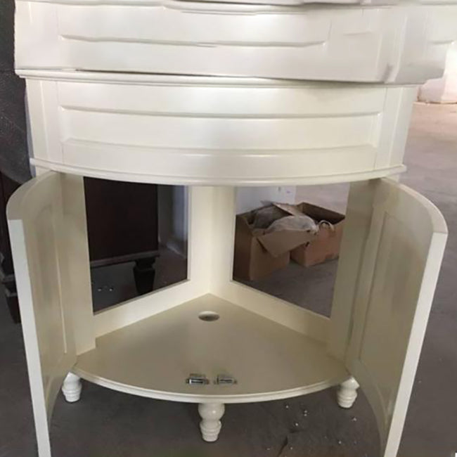 Modern Style Bathroom Sink Vanity Freestanding Vanity with Mirror Clearhalo 'Bathroom Remodel & Bathroom Fixtures' 'Bathroom Vanities' 'bathroom_vanities' 'Home Improvement' 'home_improvement' 'home_improvement_bathroom_vanities' 7270515