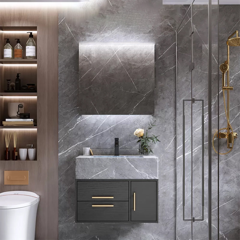 Wall Mount Bathroom Sink Vanity Modern Vanity Set with Mirror Vanity & Faucet & Mirror Cabinet https: res.litfad.com site img item 2023 01 09 7270561 1200x1200.jpg Clearhalo 'Bathroom Remodel & Bathroom Fixtures' 'Bathroom Vanities' 'bathroom_vanities' 'Home Improvement' 'home_improvement' 'home_improvement_bathroom_vanities' 7270561