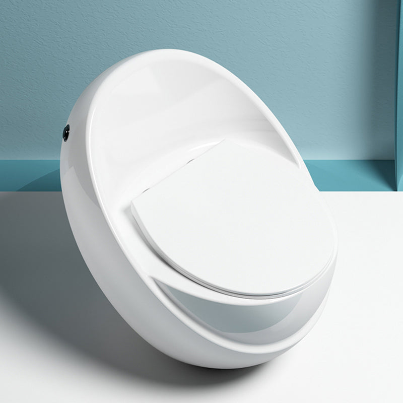 Siphon Jet Modern Toilet All In One Floor Mounted Urine Toilet White Toilet with Sprayer 16" Clearhalo 'Bathroom Remodel & Bathroom Fixtures' 'Home Improvement' 'home_improvement' 'home_improvement_toilets' 'Toilets & Bidets' 'Toilets' 7271887