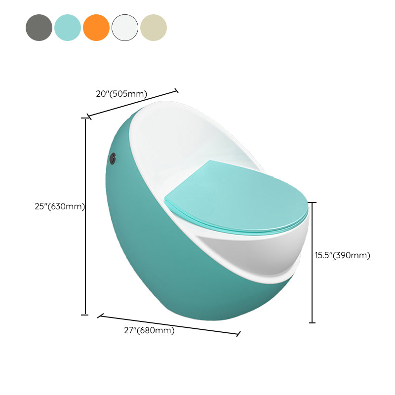Siphon Jet Modern Toilet All In One Floor Mounted Urine Toilet Clearhalo 'Bathroom Remodel & Bathroom Fixtures' 'Home Improvement' 'home_improvement' 'home_improvement_toilets' 'Toilets & Bidets' 'Toilets' 7271897