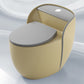 Modern One Piece Flush Toilet Siphon Jet Urine Toilet for Bathroom Khaki-Gray 12" Clearhalo 'Bathroom Remodel & Bathroom Fixtures' 'Home Improvement' 'home_improvement' 'home_improvement_toilets' 'Toilets & Bidets' 'Toilets' 7271901