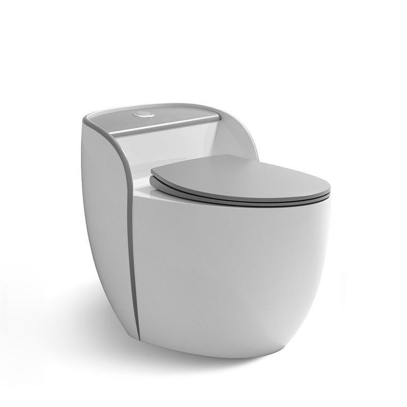 Modern One Piece Flush Toilet Siphon Jet Urine Toilet for Bathroom White/ Gray Clearhalo 'Bathroom Remodel & Bathroom Fixtures' 'Home Improvement' 'home_improvement' 'home_improvement_toilets' 'Toilets & Bidets' 'Toilets' 7271902