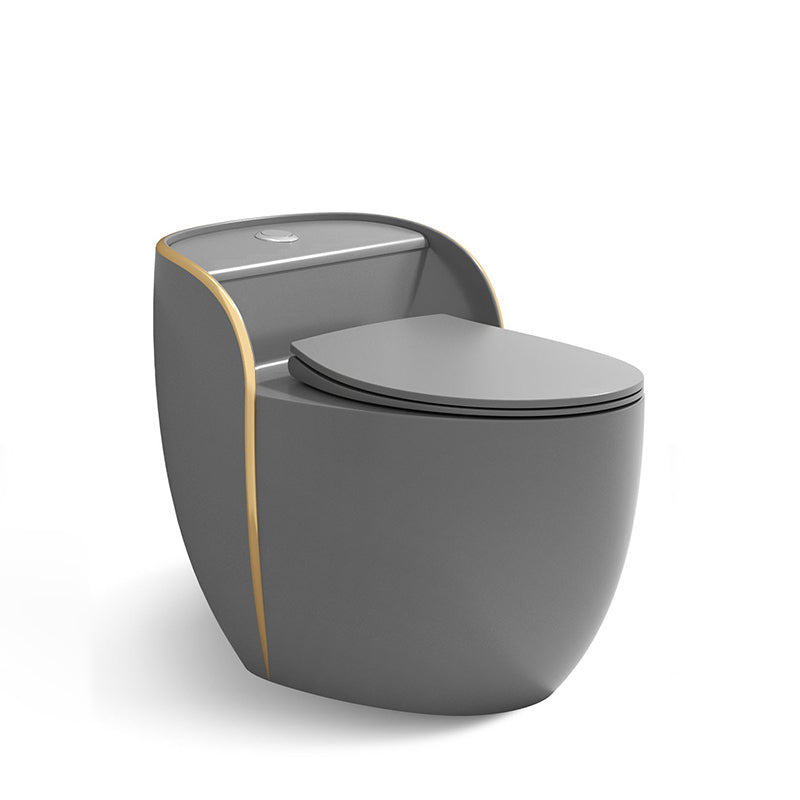 Modern One Piece Flush Toilet Siphon Jet Urine Toilet for Bathroom Grey Gold Clearhalo 'Bathroom Remodel & Bathroom Fixtures' 'Home Improvement' 'home_improvement' 'home_improvement_toilets' 'Toilets & Bidets' 'Toilets' 7271910