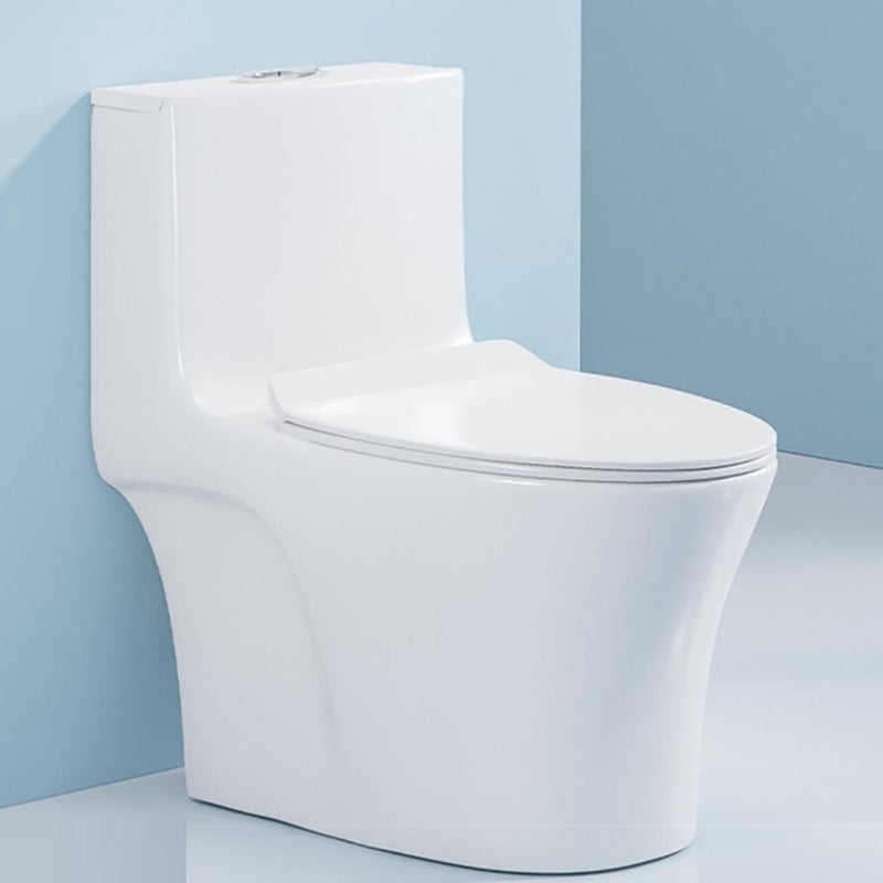 Modern Floor Mounted Flush Toilet White Urine Toilet with Seat for Bathroom 15"L x 28"W x 28"H 16" Clearhalo 'Bathroom Remodel & Bathroom Fixtures' 'Home Improvement' 'home_improvement' 'home_improvement_toilets' 'Toilets & Bidets' 'Toilets' 7271920