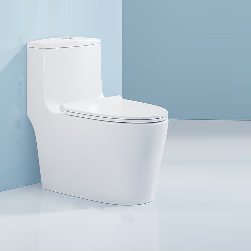 Modern Floor Mounted Flush Toilet White Urine Toilet with Seat for Bathroom 15"L x 28"W x 27"H Clearhalo 'Bathroom Remodel & Bathroom Fixtures' 'Home Improvement' 'home_improvement' 'home_improvement_toilets' 'Toilets & Bidets' 'Toilets' 7271937