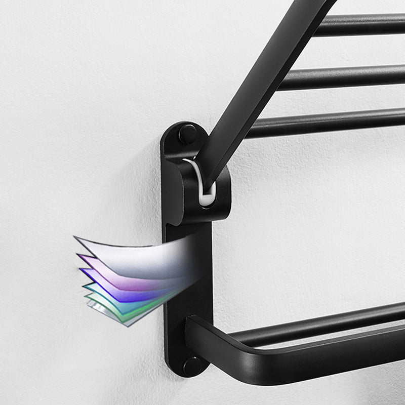 Modern Bathroom Hardware Set Matte Black Metal Bathroom Accessory Kit Anti-rust Clearhalo 'Bathroom Hardware Sets' 'Bathroom Hardware' 'Bathroom Remodel & Bathroom Fixtures' 'bathroom_hardware_sets' 'Home Improvement' 'home_improvement' 'home_improvement_bathroom_hardware_sets' 7273316