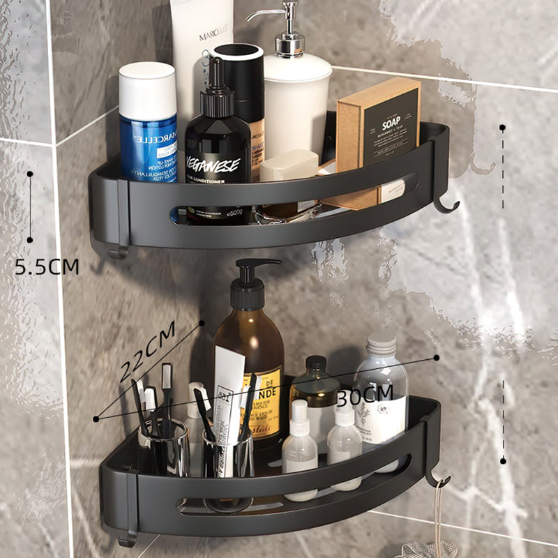 Modern Bathroom Hardware Set Matte Black Metal Bathroom Accessory Kit Clearhalo 'Bathroom Hardware Sets' 'Bathroom Hardware' 'Bathroom Remodel & Bathroom Fixtures' 'bathroom_hardware_sets' 'Home Improvement' 'home_improvement' 'home_improvement_bathroom_hardware_sets' 7273343