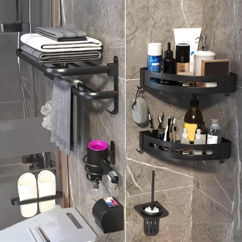 Matte Black Countertop Bathroom Set