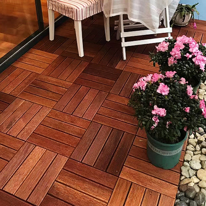 Outdoor Patio Water-resistant Composite Wooden Snapping Deck Plank Clearhalo 'Home Improvement' 'home_improvement' 'home_improvement_outdoor_deck_tiles_planks' 'Outdoor Deck Tiles & Planks' 'Outdoor Flooring & Tile' 'Outdoor Remodel' 'outdoor_deck_tiles_planks' 7274399