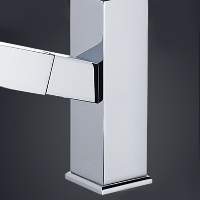 Modern Pull Out Centerset Faucet Single Handle Bathroom Vessel Faucet Clearhalo 'Bathroom Remodel & Bathroom Fixtures' 'Bathroom Sink Faucets' 'Bathroom Sinks & Faucet Components' 'bathroom_sink_faucets' 'Home Improvement' 'home_improvement' 'home_improvement_bathroom_sink_faucets' 7274472