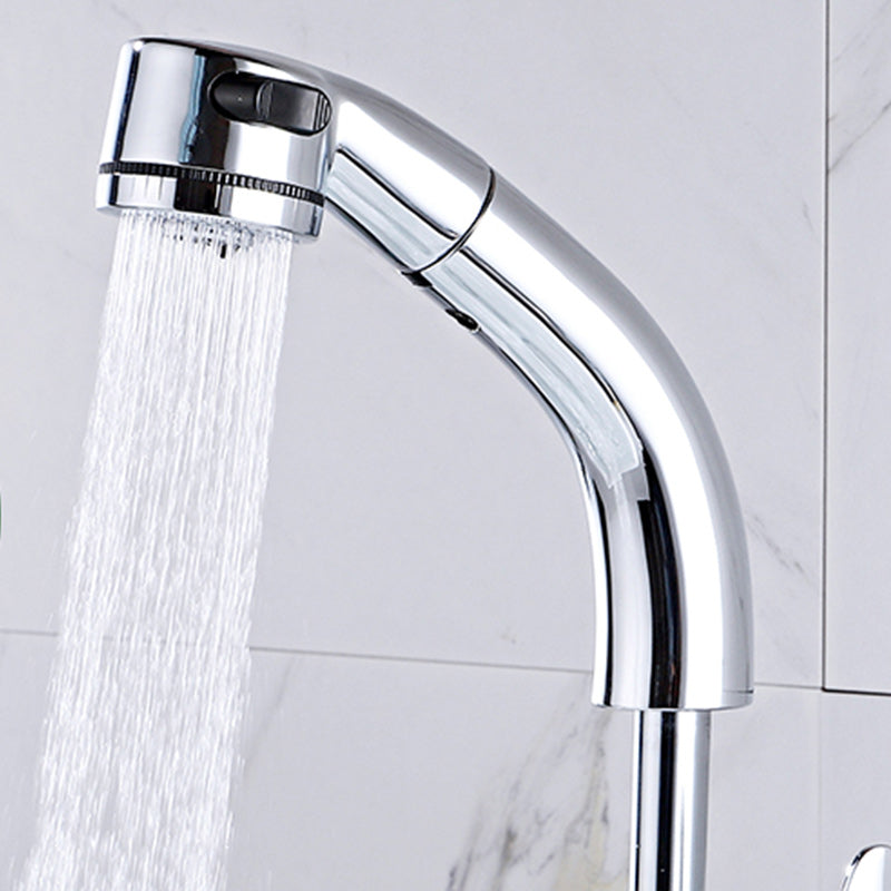 Modern Plain Vessel Sink Faucet High Arch Bathroom Sink Faucet Clearhalo 'Bathroom Remodel & Bathroom Fixtures' 'Bathroom Sink Faucets' 'Bathroom Sinks & Faucet Components' 'bathroom_sink_faucets' 'Home Improvement' 'home_improvement' 'home_improvement_bathroom_sink_faucets' 7274484