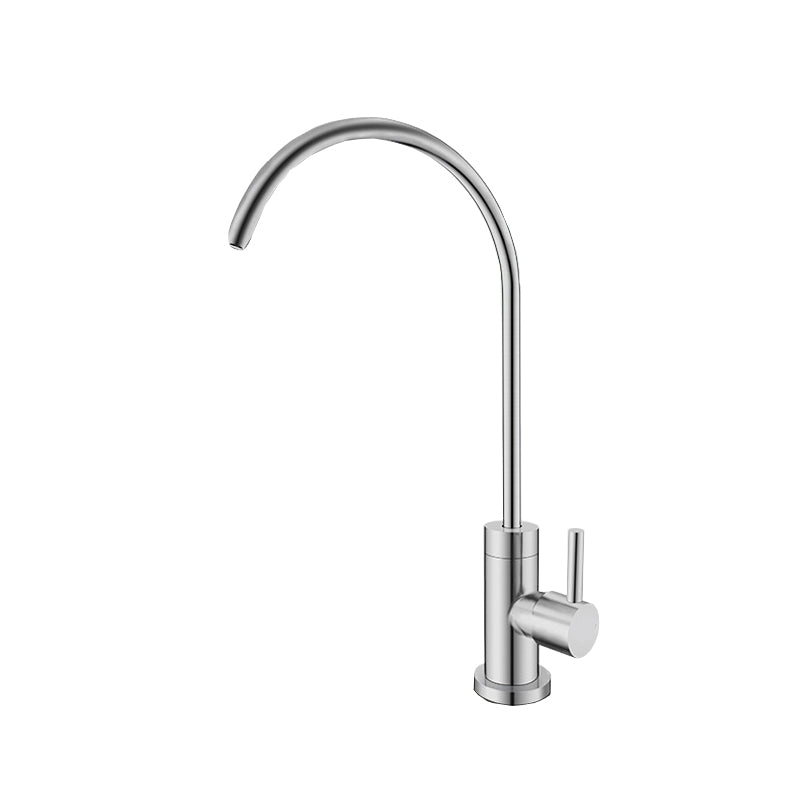 Contemporary Single Handle Kitchen Faucet Water Purification Direct Drinking Bar Faucet Clearhalo 'Home Improvement' 'home_improvement' 'home_improvement_kitchen_faucets' 'Kitchen Faucets' 'Kitchen Remodel & Kitchen Fixtures' 'Kitchen Sinks & Faucet Components' 'kitchen_faucets' 7274538