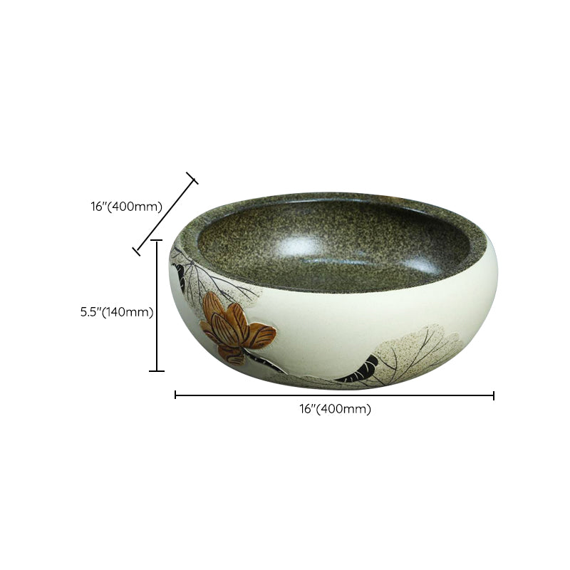 Porcelain Vessel Bathroom Sink Modern No Craftsmanship Vessel Bathroom Sink Only Clearhalo 'Bathroom Remodel & Bathroom Fixtures' 'Bathroom Sinks & Faucet Components' 'Bathroom Sinks' 'bathroom_sink' 'Home Improvement' 'home_improvement' 'home_improvement_bathroom_sink' 7274646