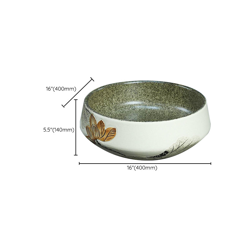 Porcelain Vessel Bathroom Sink Modern No Craftsmanship Vessel Bathroom Sink Only Clearhalo 'Bathroom Remodel & Bathroom Fixtures' 'Bathroom Sinks & Faucet Components' 'Bathroom Sinks' 'bathroom_sink' 'Home Improvement' 'home_improvement' 'home_improvement_bathroom_sink' 7274647